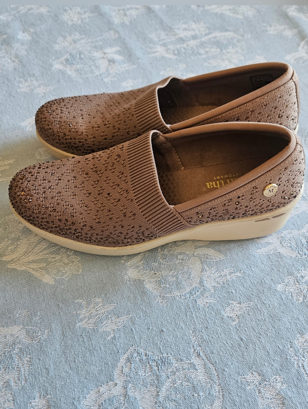 Skechers Martha Stewart Bedford  Gem Women's Slip-On Heeled sneakers Size 8 - Picture 3 of 10